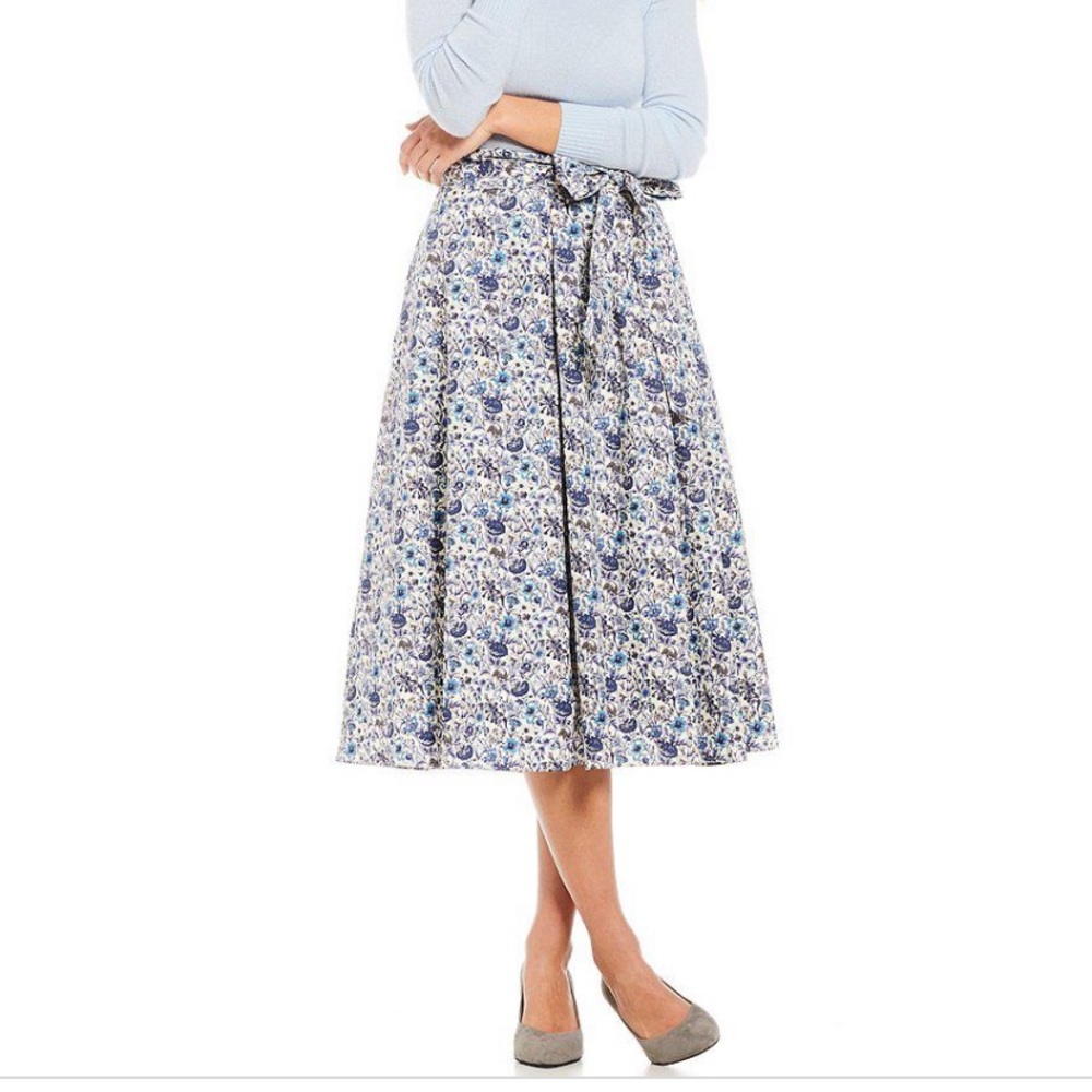 Antonio Melani Floral Midi Skirt